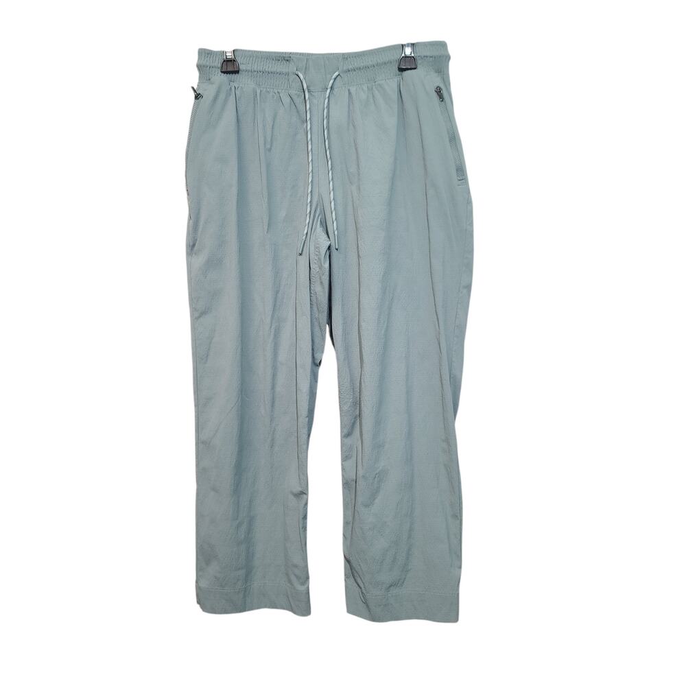 Athleta Light Blue Cropped Drawstring Pants